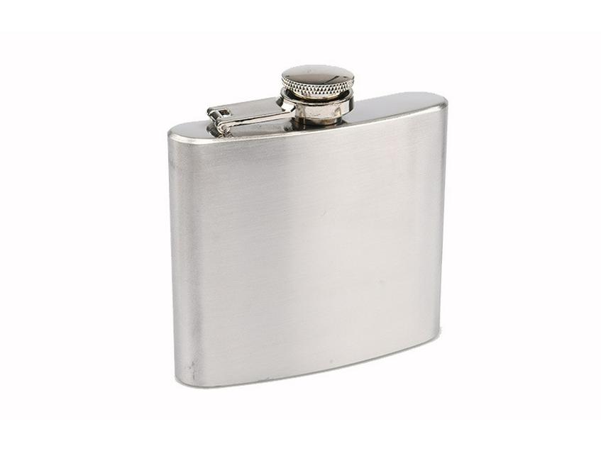 Tragbarer Herren-Hüftflachmann aus 304 Edelstahl, Outdoor-Wasserflasche, 4-10 oz, Lebensmittelqualität