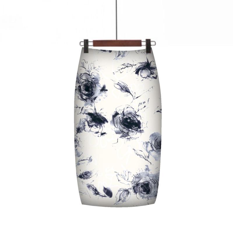 Digital Print Mid-Length Women's Skirt - Chic and Trendy