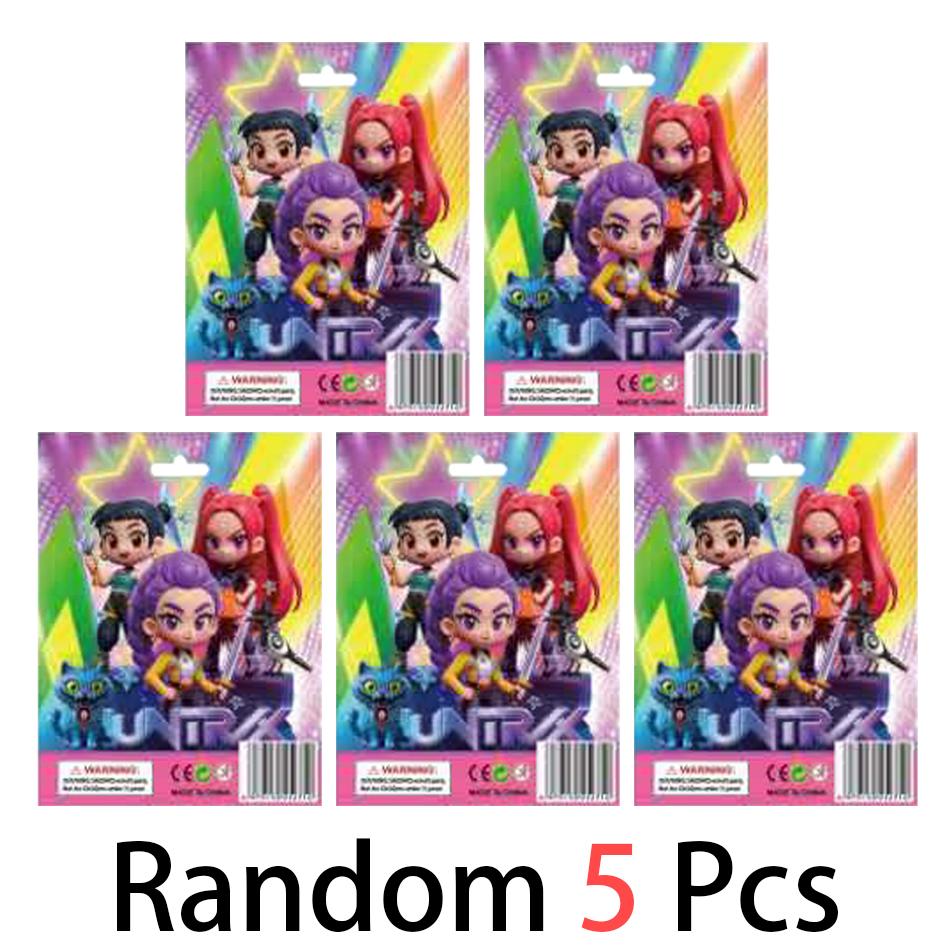 Anime Q Version Kpop Dämonenjäger Box Dämonenjäger Rumi Mira Zoey Tiger Spielzeug Schreibtischdekoration Statue Ornament Kind Weihnachtsgeschenk