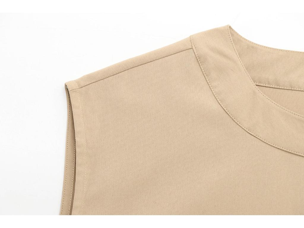 2025 Spring Women's European & American Style Fashion Versatile Elastic Hem Vest