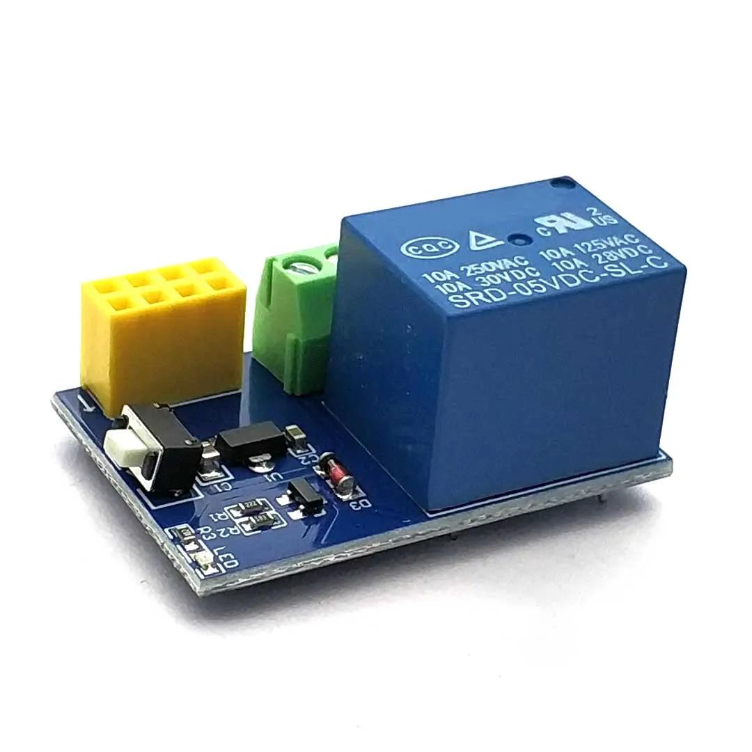 

Модуль реле WiFi ESP8266 5V Things Розумний дім Перемикач дистанційного керування Додаток для телефону Модуль реле ESP-01 5V Relay Module