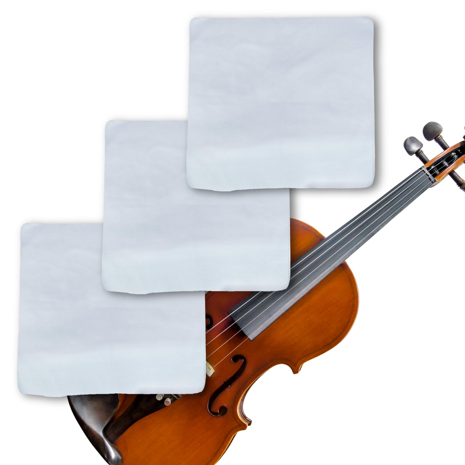 

Musical instrument cloth 30 x 30 light blue [3 pieces] cm, (almost white)