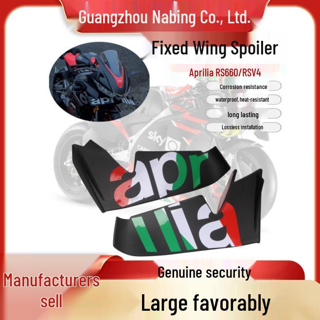 

Aprilia RS660 RSV4 Custom Racing Front Wing Spoiler Matte Red