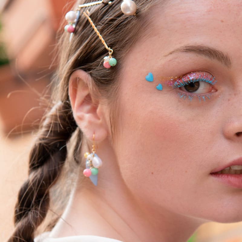 L’OMBRILLANT Picnic Fruite Hairpin Set (BLUE)