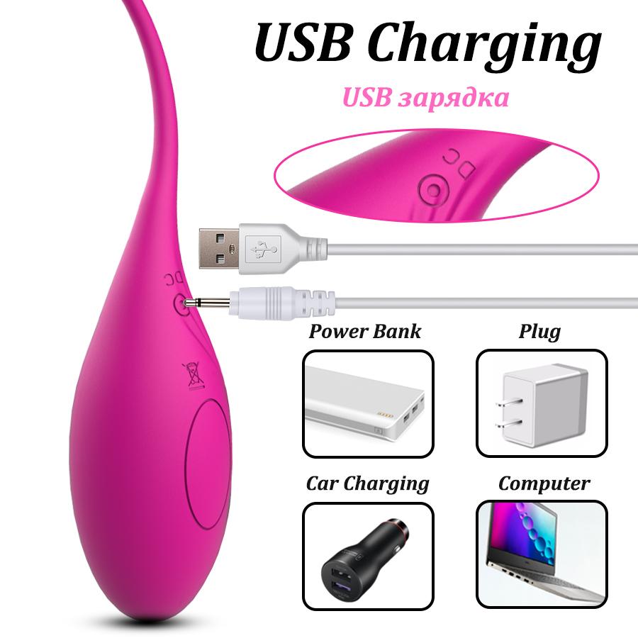 Bezdrátové dálkové ovládání Vibrační vajíčko napnuté cvičení 10 rychlostí G Spot Clit Vibrační míč pro ženy Sexuální hračky pro dospělé s vaginální stimulací
