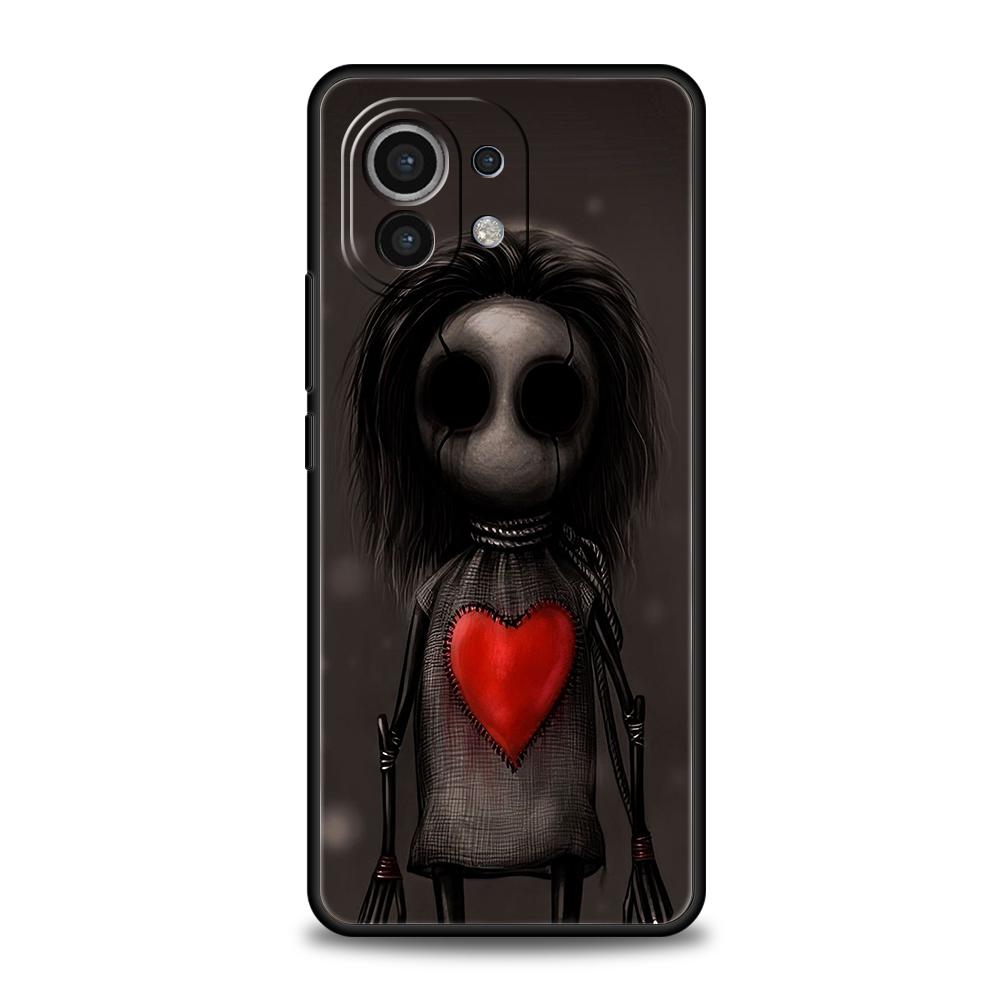 

Phone Case Cover for Xiaomi Poco F7 F6 F5 F4 F3 X7 X6 X5 X4 X3 NFC M4 C51 C55 GT Pro Soft TPU Dark Cute Girl Doll Art Creative Poco X7 Pro