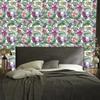 Wallpaper Colorful Monstera Flowers and Leaves for Living Room and Bedroom 50x1000