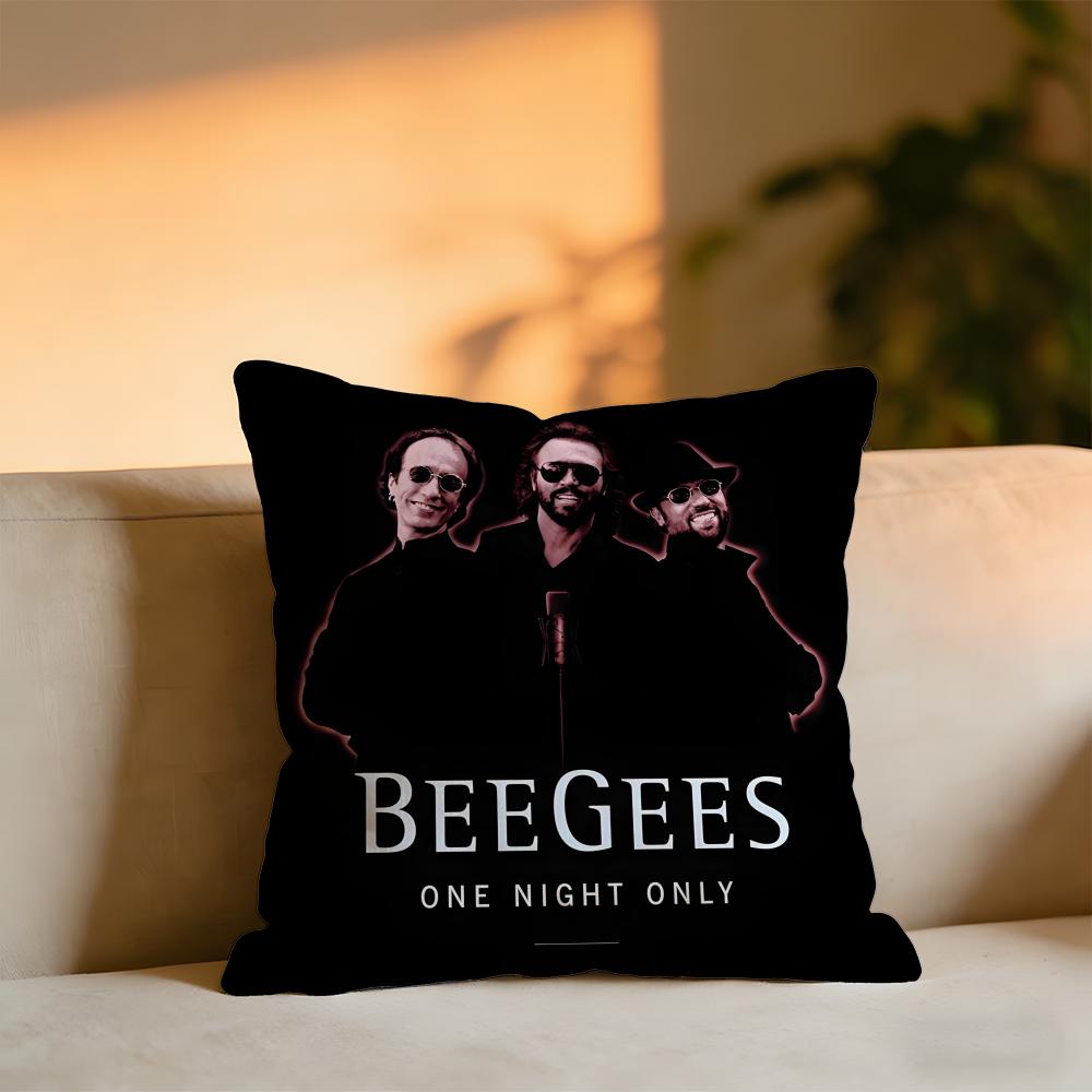 

Bee Gees Cushion Cover Cozy Velvet Throw PillowSoft Warm Cushion For Sofa Bed 30X30cm