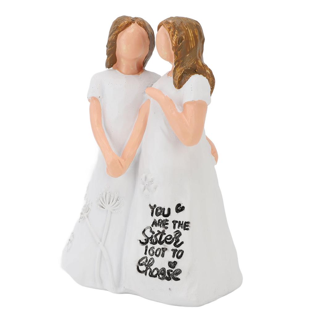 Friend Statue You Are The Sister I Got to Choose Ornament Friendship Figurine for Holiday Present an