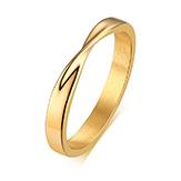 3mm Braided Twist Ring for Women Stainless Steel Gold Color Twist Rope Rings Infinity Stacking Band Wedding Jewelry