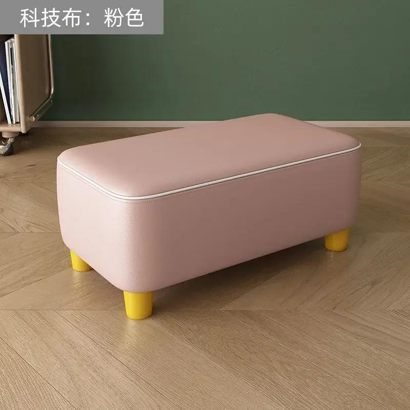 50CM Household Small Stool Sofa Low Stool Multi-Color Living Room Long Bench Shoe Changing Bedroom Furniture