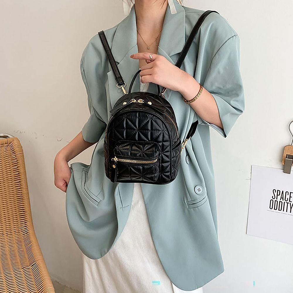 

Wear-resisting Backpack Zipper Single-shoulder Bag Fashion Handbag Woman