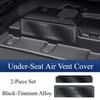 For BYD Sea Lion 05dmi Under The Seat Air Outlet Mask Stainless Steel Rear Air Conditioner Trend Protective Cover Modification