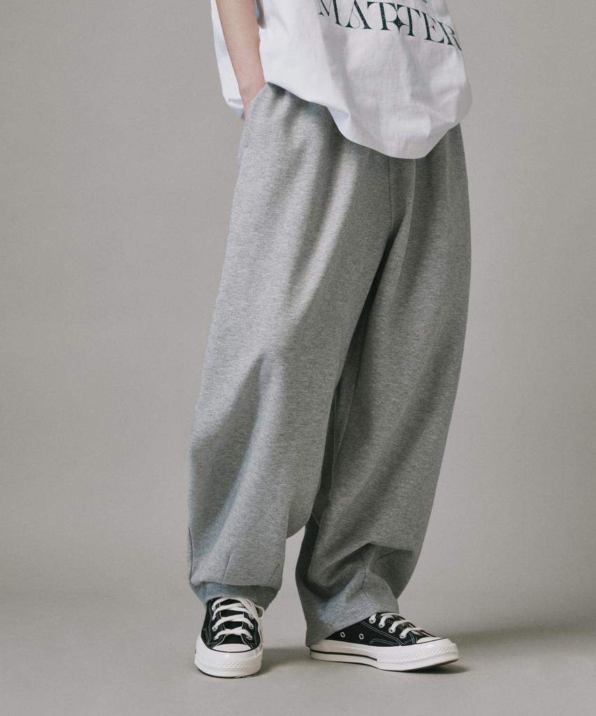 Beodeonteu Double Jersey Balloon Fit Sweatpants [Grey]