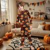 Family Matching Print Sets Pajamas Loungewear Outfits Family Matching Long Sleeve Tops+Pants Set