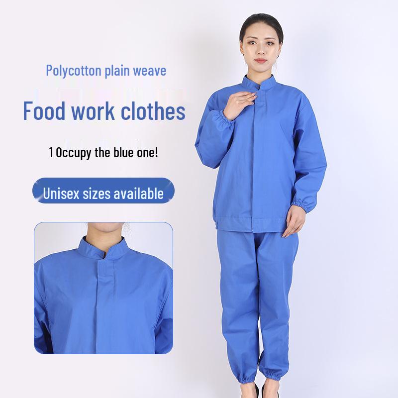 Unisex White Workwear Set for Catering, Food Industry, and Bio-Pharmaceuticals