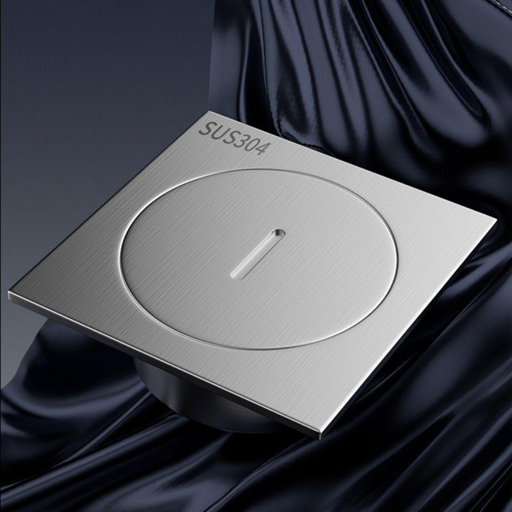 With Cleaning Port Shower Floor Drain 304 Stainless Steel Drainage Port  Bathroom