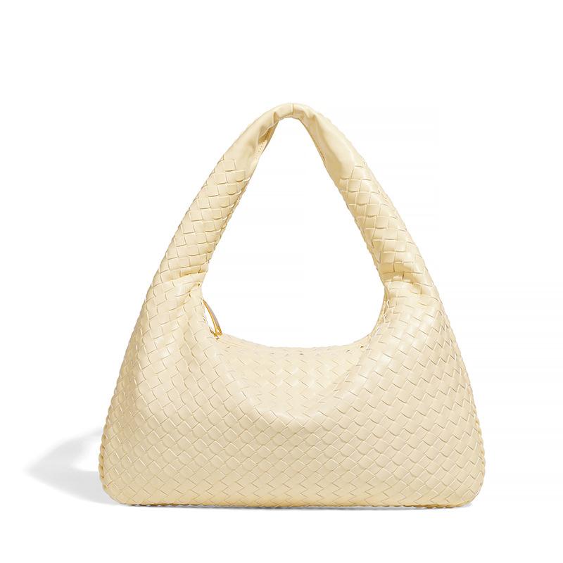 Y New Woven Large-capacity Shoulder Portable Underarm Women's Bag Hand-woven
