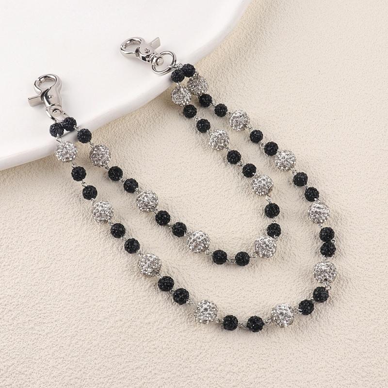 

1pc Disco Ball Rhinestone Wallet Chain Hip Hop Fashion Jewelry Pendant Cluster Pants Jean Pocket Belt Chain for Men Gifts