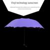 Černý lepidlový skládací slunečník a deštník pro dvojí použití s ochranou proti UV záření a logem