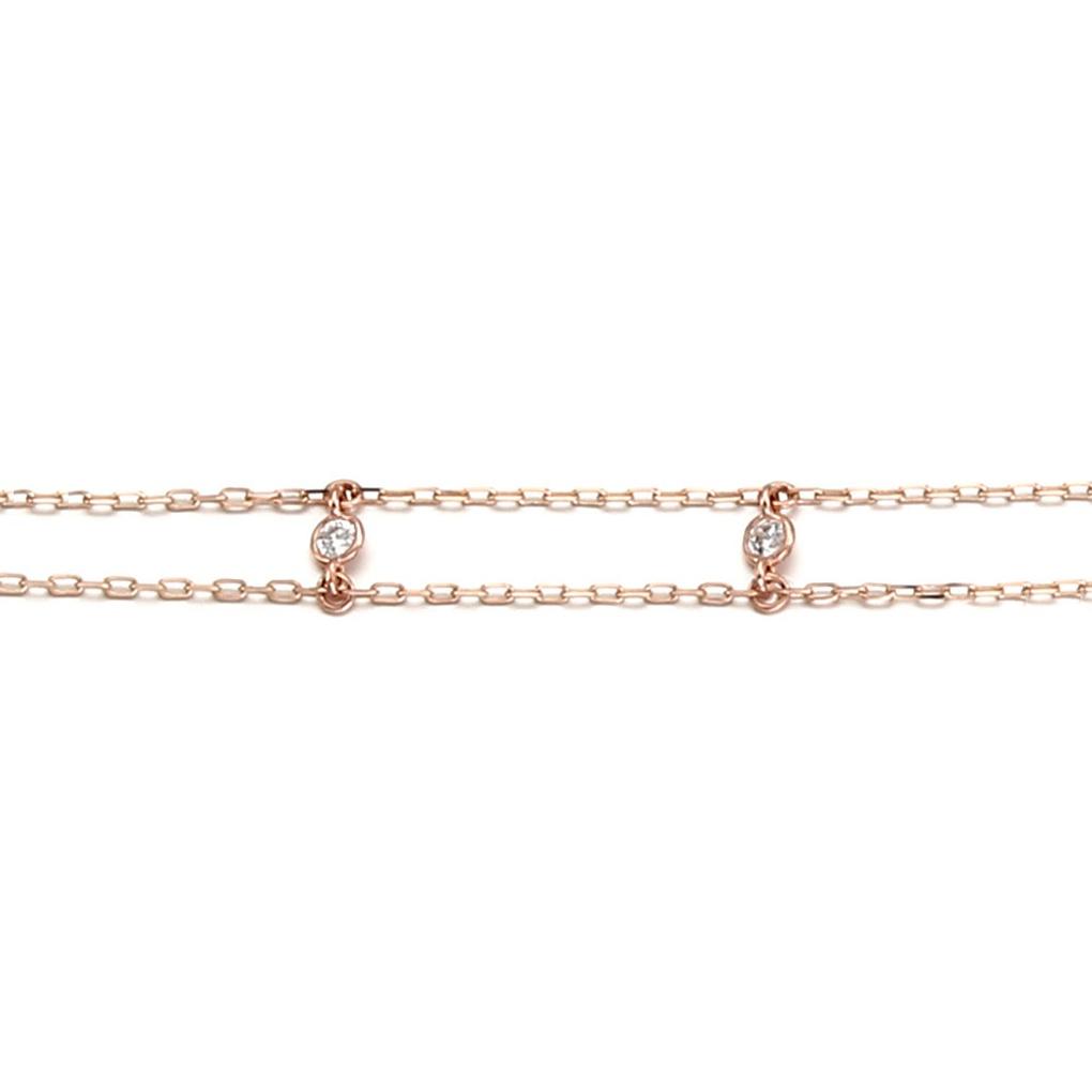 LLOYD Two-Line Stone 10K Bracelet LWT17123T_