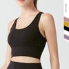 Sportsvest for kvinner, vakker rygg, fitness, støtdemping, samling, løping, sports-bh, yogadress