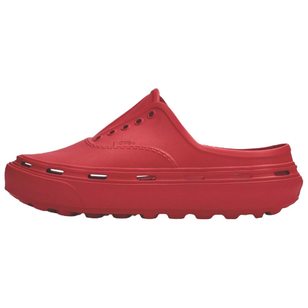 Vans Authentic Closed Toe Slippers Unisex Red VN000E7QIZQ1