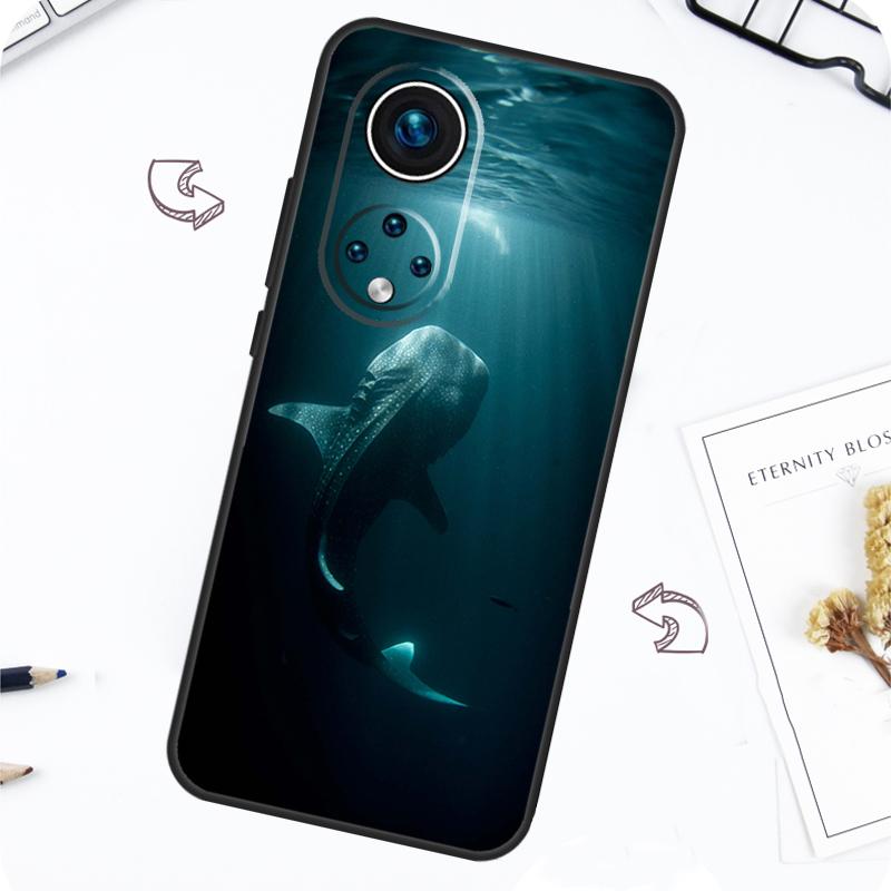 Ocean Whale Shark Animal Case For Honor Magic 7 5 6 Pro Honor 200 Pro X9b X9a X8b X8a X8 X9 X9c 50 70 90 Lite Cover