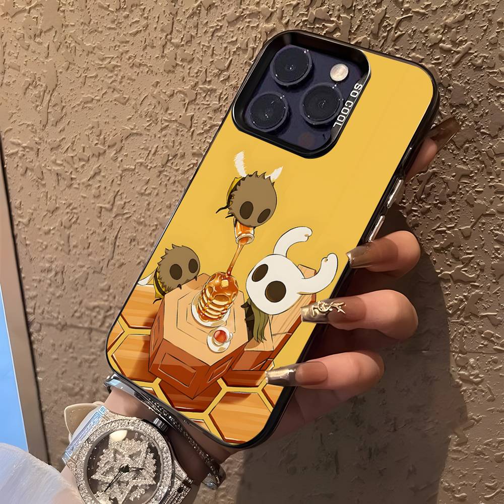Hot H-Hollow K-Knight Game Phone Case For iPhone 17,16,15,14,13,12,11,Pro,XS,Max,Plus,Mini,SE4,E Black Matte Shockproof Cover