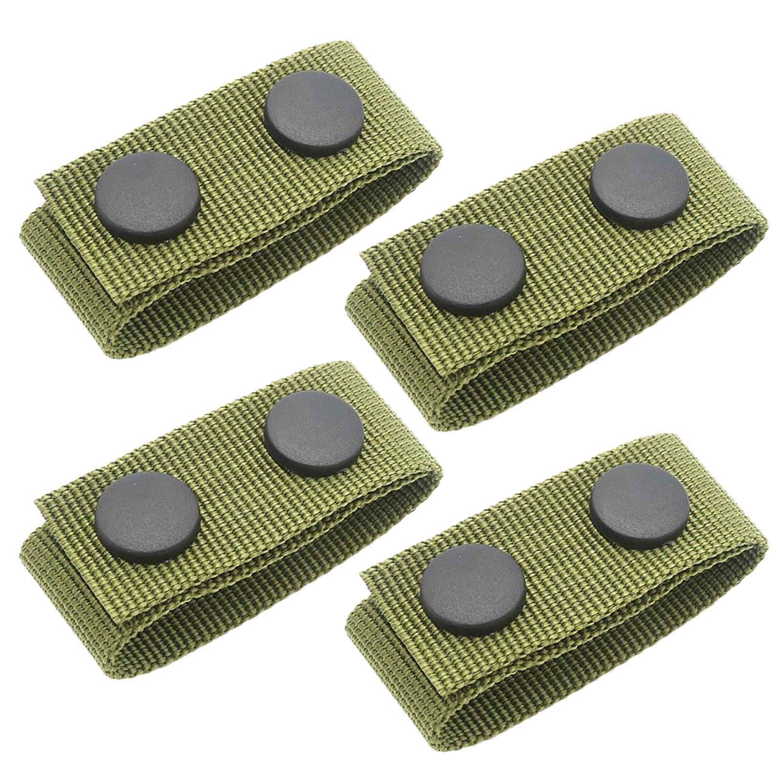 

4Pcs Tactic Webbing Belt Loop Keeper Belts Keeper Backpack Straps Keeper Belt Loop Stay Belt Retainer for Safety Belt AGB