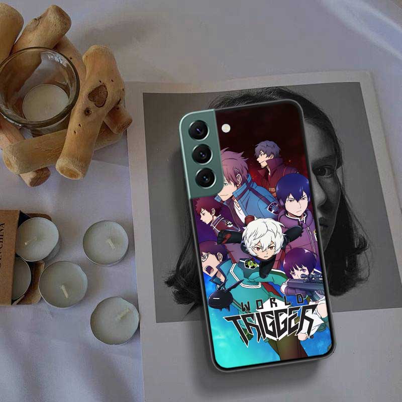 World Trigger Kuga Yuma Etui na telefon Samsung A02 A03 A03S A04 A04S Galaxy A55 A35 A25 A15 S10 Lite A9 A8 A7 A6 Plus A90 A80 Co