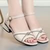 Fashion AIYUQI Sandals Women Genuine Leather 2025 Summer Crop Toe Women Sandals Fish Mouth Large Size 41 42 43 Roman Sandals Women