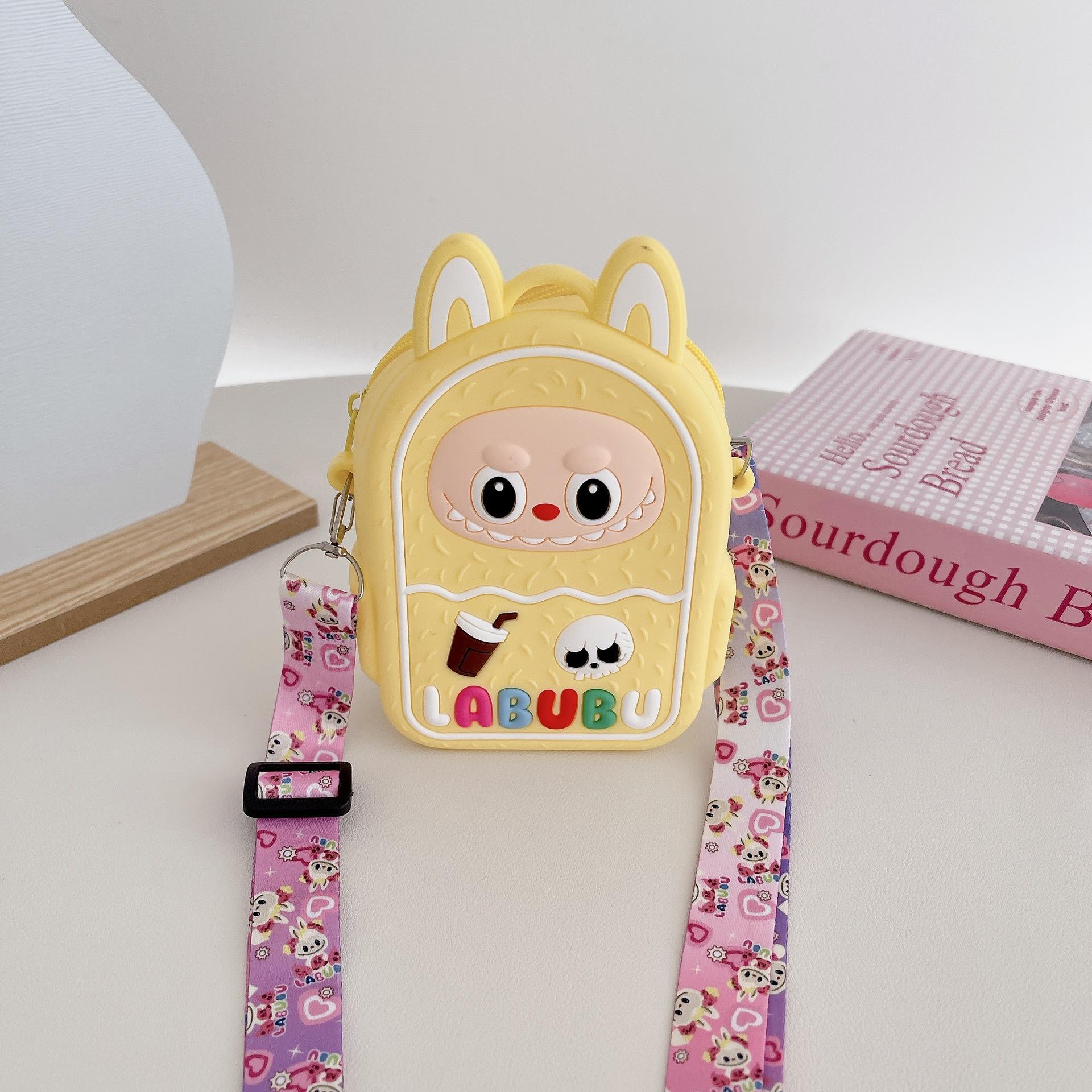 Детский кошелек для монет Labubu студенческая сумка через плечо сумочка детская сумка детский силиконовый кошелек для монет CLE