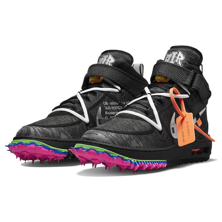 New Nike Air Force 1 Mid Off White Black DO6290-001