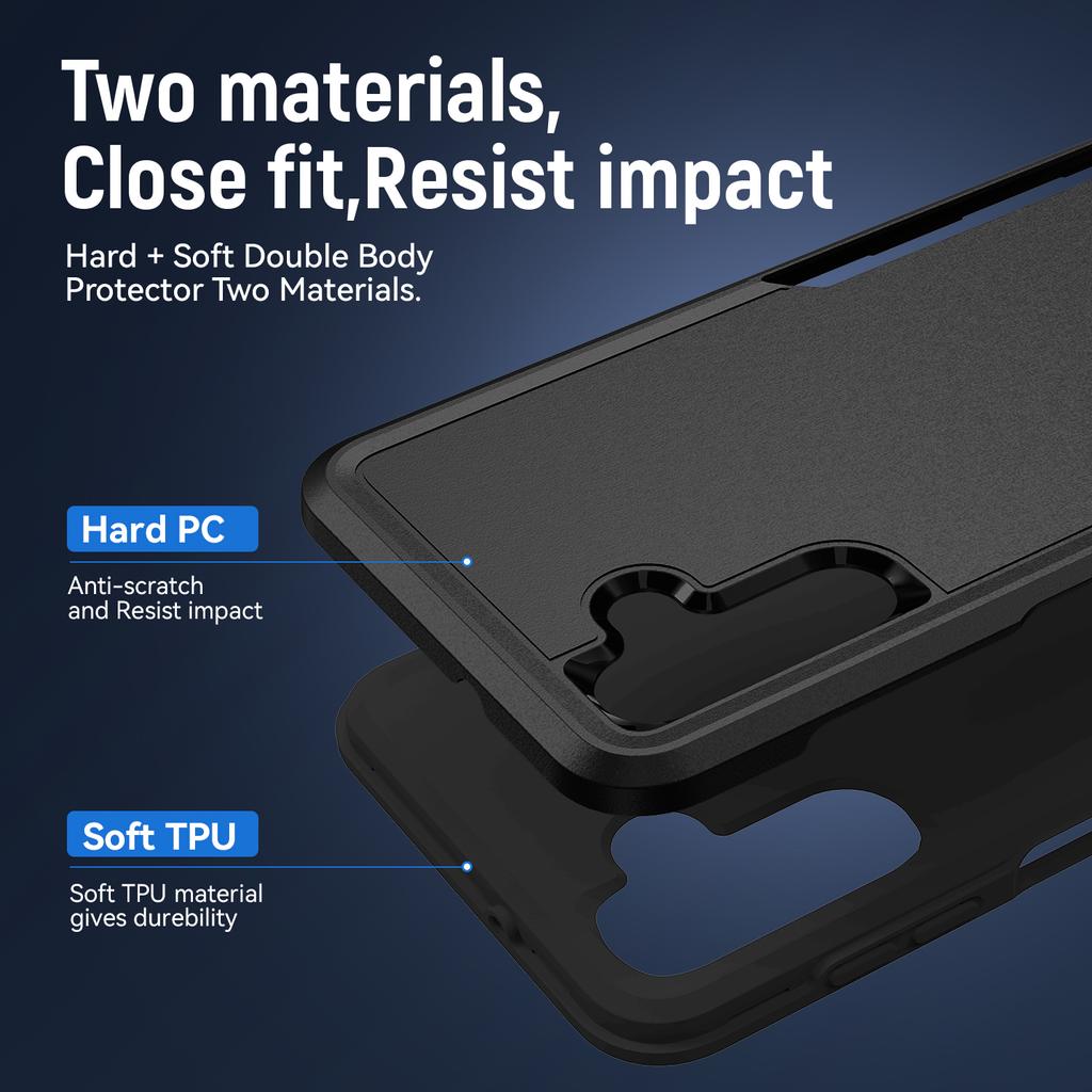 Dustproof Best Protection Case for Samsung Galaxy A55 A15 A35 A14 A54 A53 A33 A73 A13 A05S A04S A52S A52 A72 2 In 1 Armor Coque