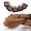 4Pcs Outdoor Bear Bell For Hiking Camping Loud Cast Iron Cowbell With Braided Lanyard Anti-Lost Keychain For Backpacking Walk