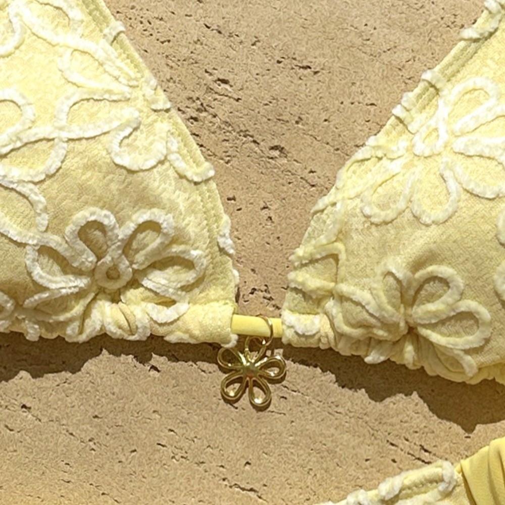 Deep V Halter Bikini Set Two-Piece Summer Beachwear Push Up Ladies' Swimwear Beachwear