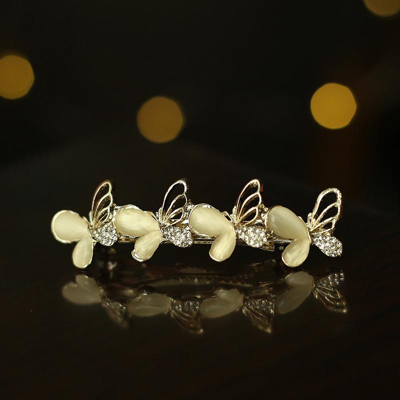 Elegant Floral Hair Barrette, French Clip Spring Hair Claw,  Accents, Bridal Hair Accessory For Half-Up Hairstyles