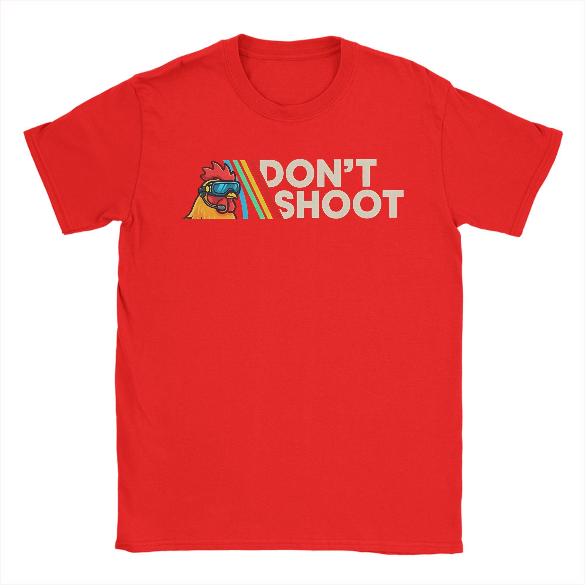 

Don Shoot Game Arc Raiders Chicken Meme T Shirts Mens 100 Cotton Novelty TShirt Crew Neck Tees Short Sleeve Clothing Summer S