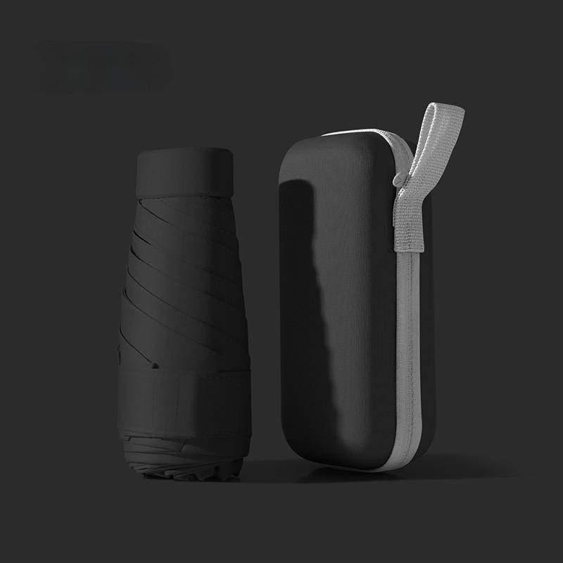 Mini Sun Umbrella Pocket Rain Umbrellas Anti UV 6-Folding Parasol Portable Lightweight Women Men Sunshade Umbrella for
