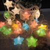 LED Cracked Pentagonal Star Light String Easter Egg Easter Egg Bell Round Ball Room Decoration Colored Light
