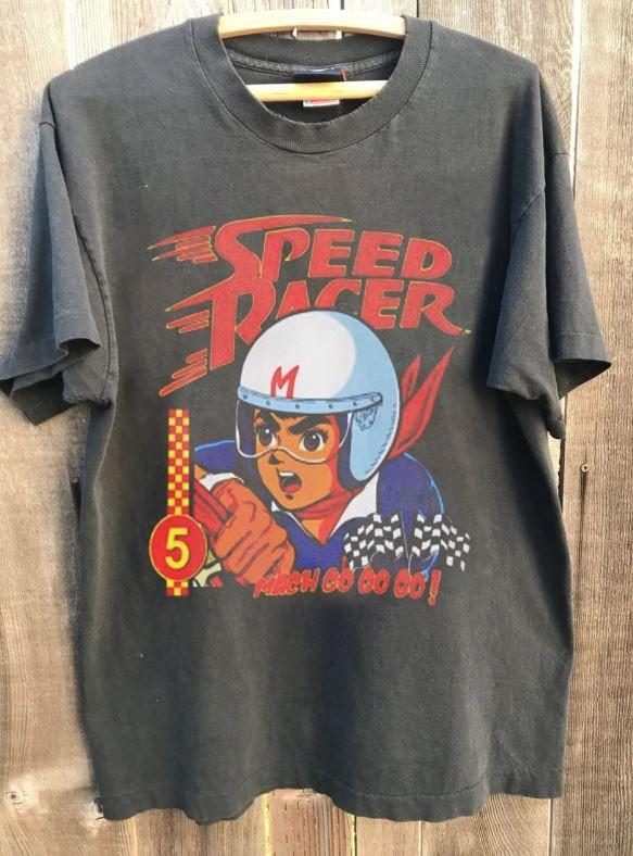 Speed Racer Graphic Shirt Classic Style Charcoal Unisex Tshirt Men Women KH17719 L