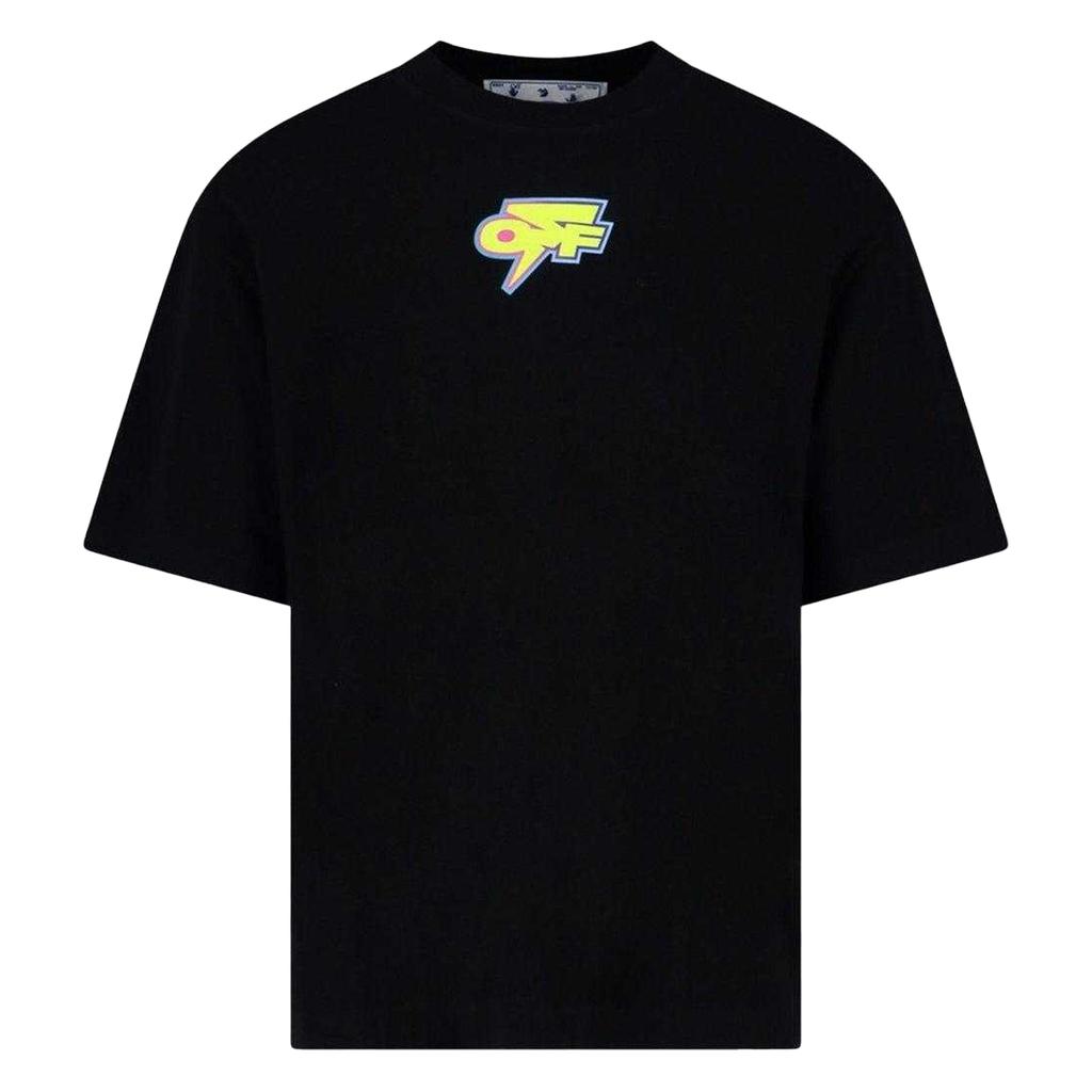 Off White Unisex Adult Degrade Thunder Logo Oversized T-Shirt