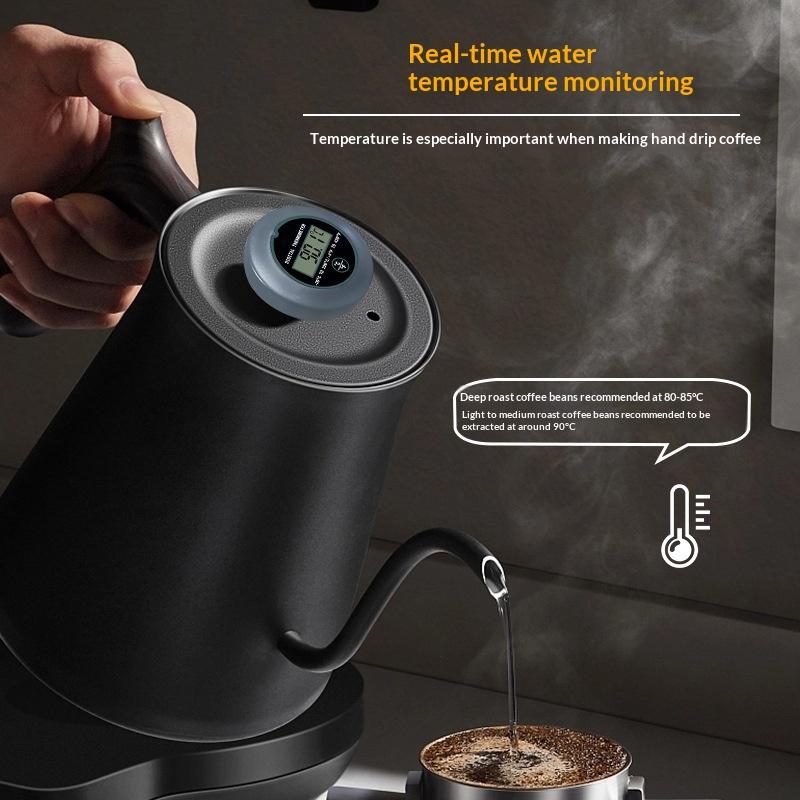 1116 New Stainless Steel Probe Coffee Thermometer for Home Hand Pour Coffee Kettle Essential Kettle Temperature Gauge Accessory