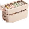 Space-Saving Tianshan Shoe Storage: Transparent Cotton-Linen Shoe Box and Dustproof Under-Bed Organizer