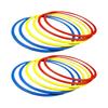 12 Agility Training Rings As And Coordination for Fast Footwork. Made of Wear-resistant PVC.