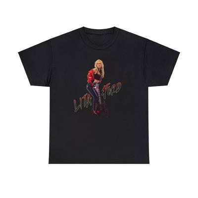 Lita Ford Heavy Cotton Tee, Lita Ford T-shirt