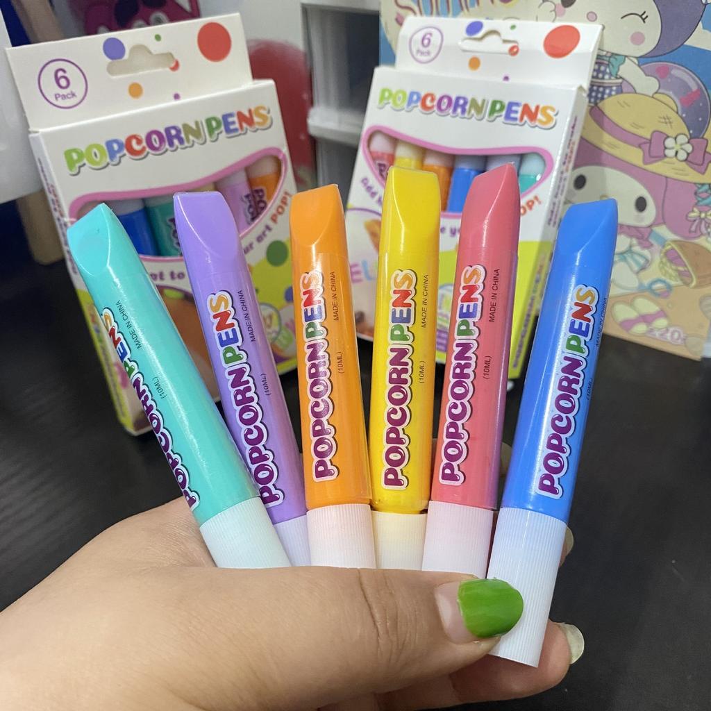 6er-Pack Blasenstifte, Popcorn-Stifte, Schaumstifte, Bullet Journal Magie-Stifte, Aquarellstifte, Kritzelstifte, Aquarellstifte