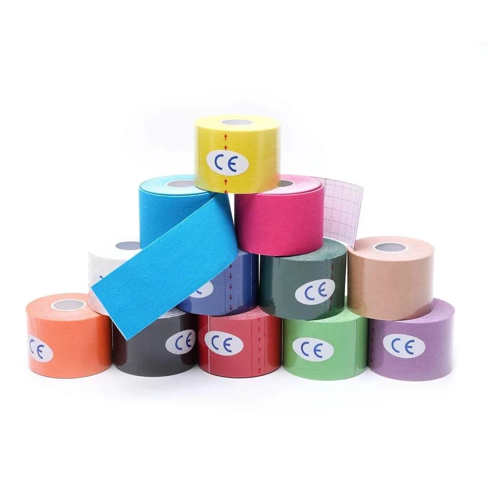 New Kinesiology Tape Athletic Recovery Elastic Tape Kneepad Muscle Pain Relief Knee Pads Support for Gym Fitness Bandage