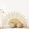 Half Sun Wallpaper Decal Sunshine Vinyl Wall Stickers Boho Nursery Baby Room Wall Stickers Self-Adhesive Bedroom Home Decor